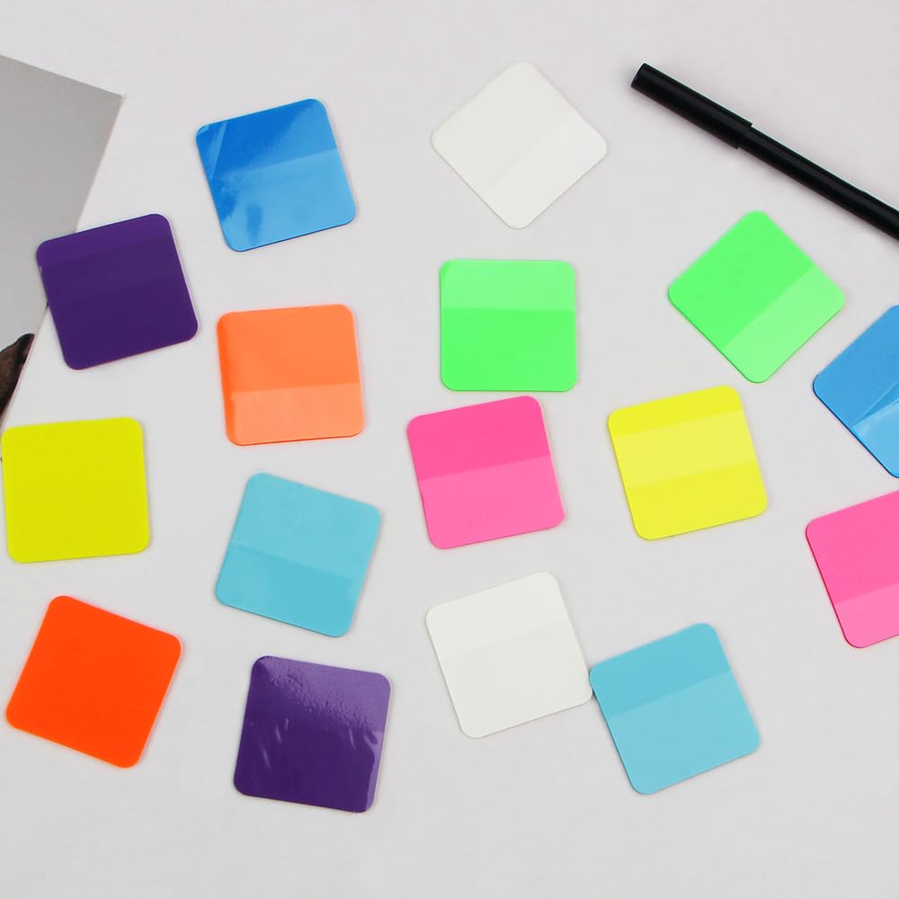 Amazon.com : 160 Sheets Transparent Sticky Notes - Colored, Clear