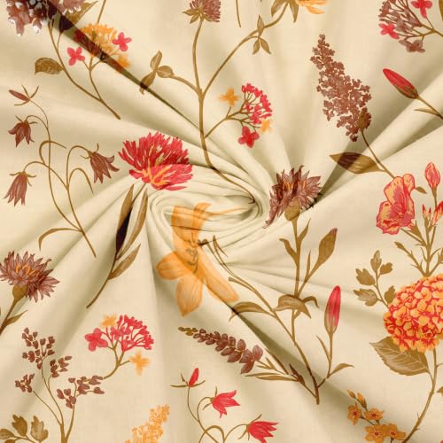 Image of Home Ecstasy 100% Cotton Double Bedsheet with 2 Pillow Covers - (Size 87 x 98 inches, 140 TC, Colour - Beige)