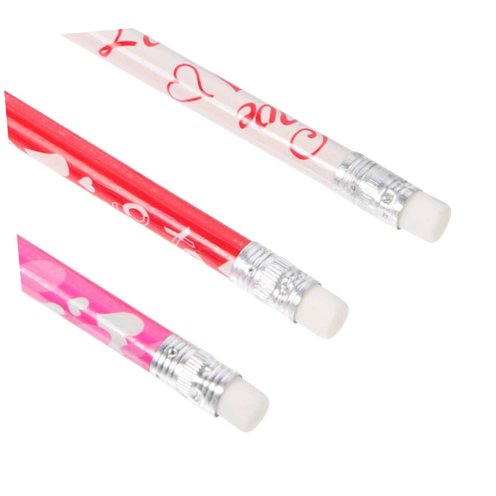 Lot De 3 Crayons En Bois Pour Garçons Et Filles Motif Cœur Pour La Saint-valentin Accessoires Pour Garçons Et Filles 50 Pièces X 3