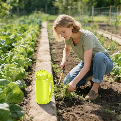 Esparcidor manual ajustable para semillas y fertilizante miniatura 6