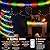 Kenburg Christmas Rope Lights Outdoor, 33Ft 400 LED Multicolored String Lights, Waterproof Tube Light Plug in 8 Modes Timer Memory, Permanent Christmas Lights for Tree Fence Garden Indoor Decorations
