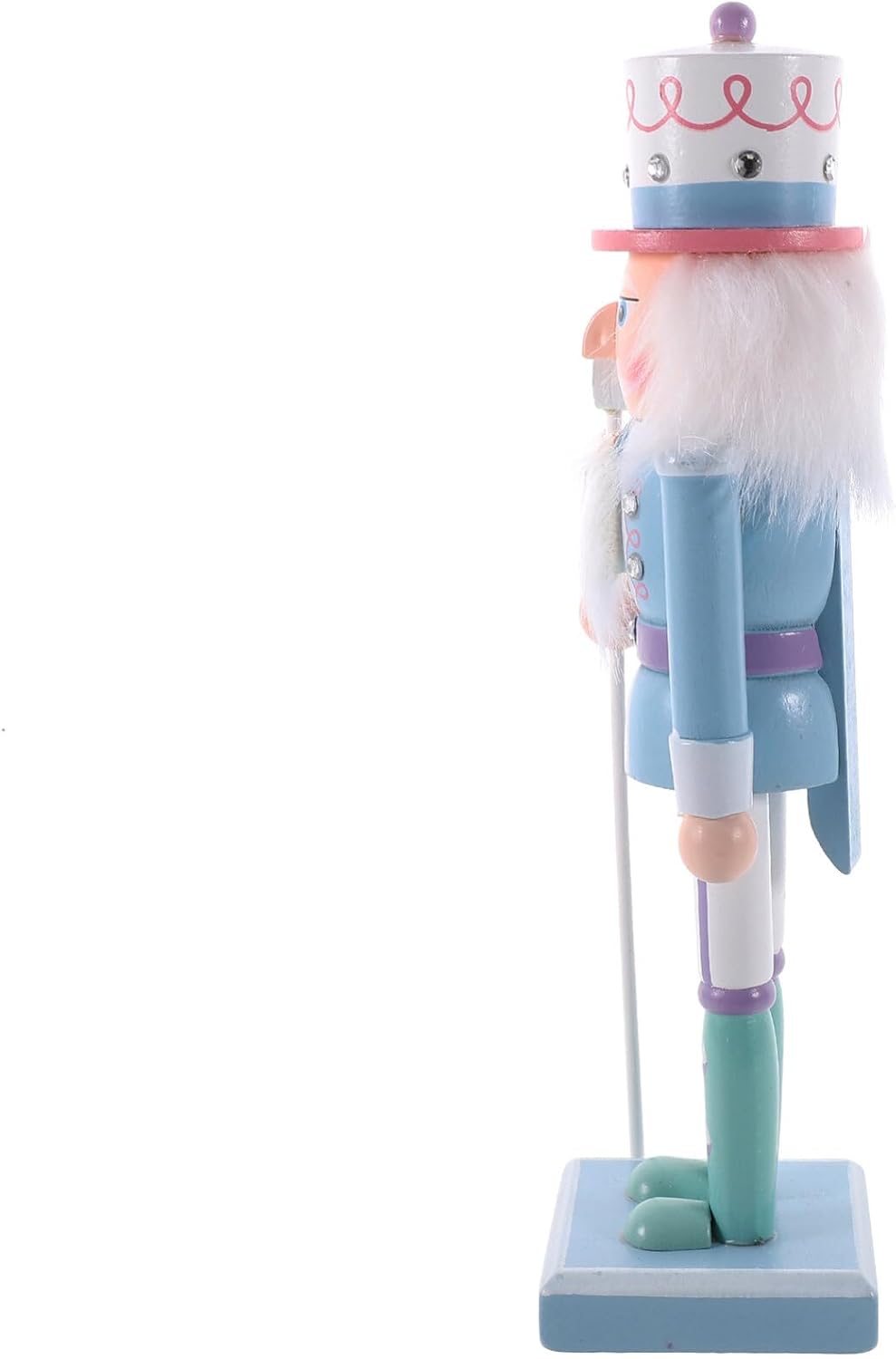 1Pcs Holiday Wooden Nutcracker Christmas Decorations Nutcracker Figures Festive Collectible Nutcracker Ornament for Festival Party
