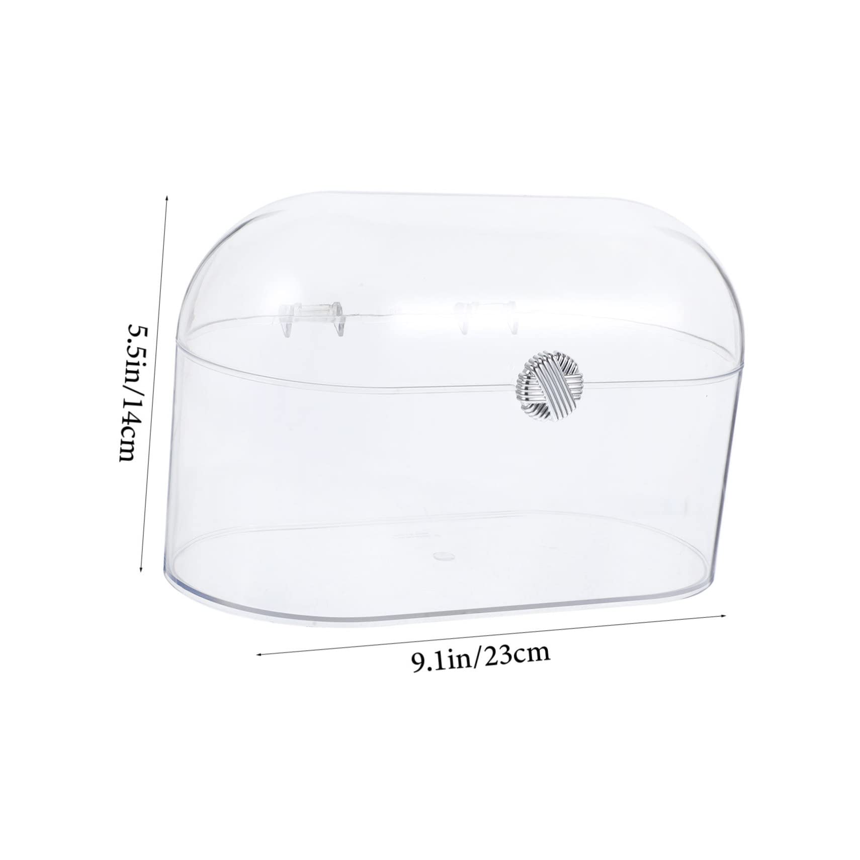 JECOMPRIS Acrylic Makeup Organizer Box with Capacity Multi Functional Desktop Storage for Cosmetics and Accessories Clamshell Design Dustproof and Stylish