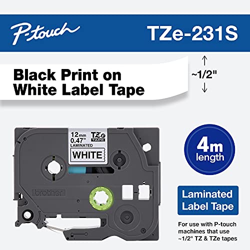 Ruban TZe-231S Brother P-Touch résistant à l'eau pour étiquetage durable - 2
