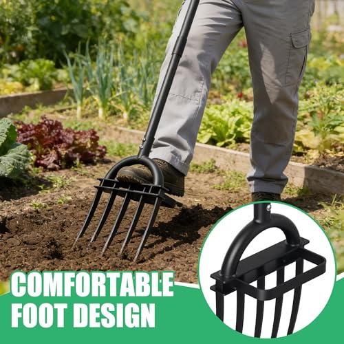 Horquilla de jardín pesada LLARGUEST 69" con mango ergonómico miniatura 5