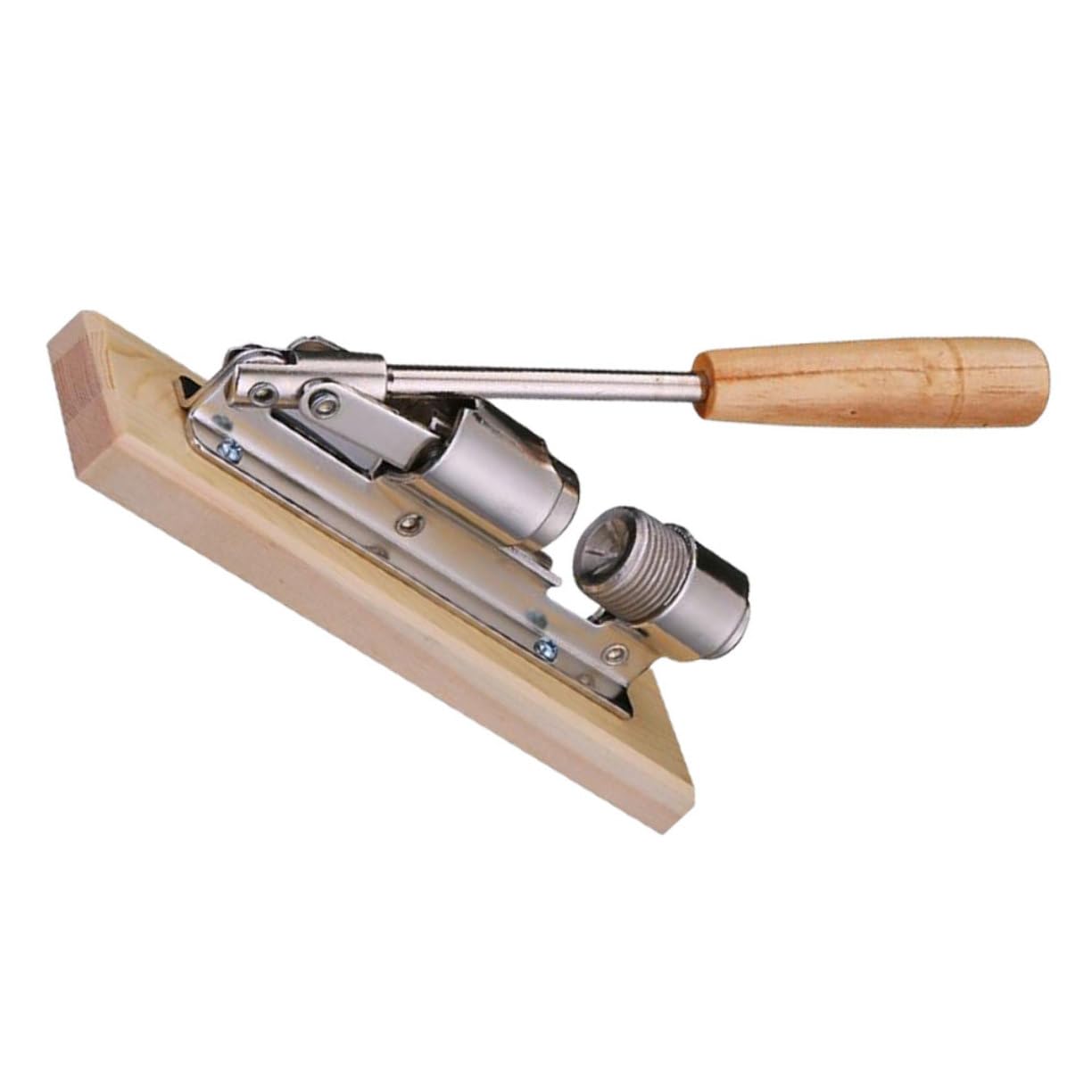 Casse-Noisette Espacement Réglable Mécanique Poignée en Bois en Acier Inoxydable Outil Pratique pour Casser Noix Cuisine Adapté à Tous Types de Noix