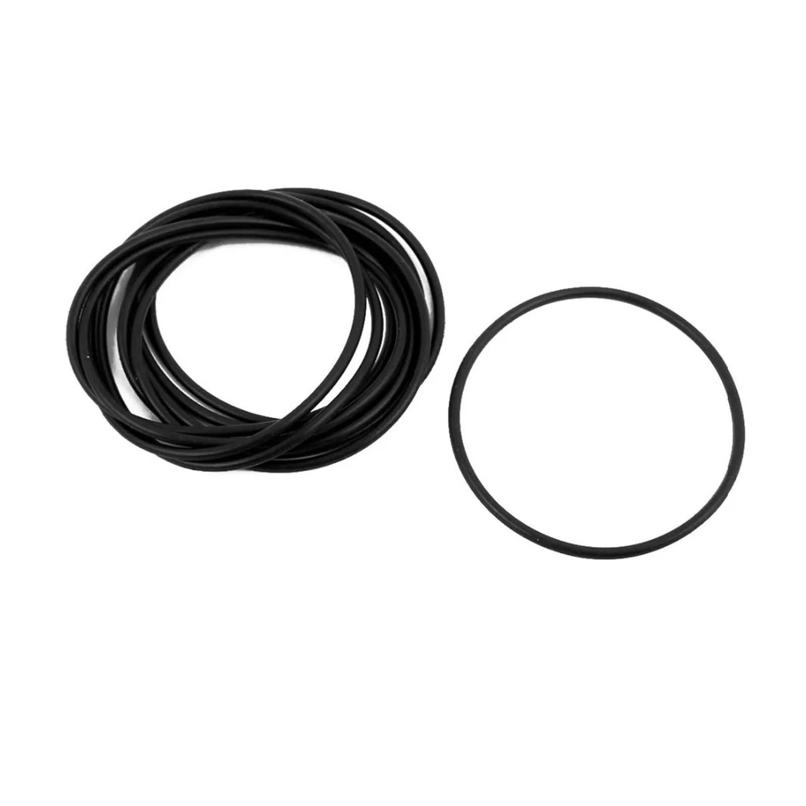 Hardware Fittings 50 mm x 1,9 mm Gummi-O-Ringe NBR hitzebeständige Dichtungsringtüllen schwarz 10 Stück ungiftige ölbeständige Dichtungsscheiben