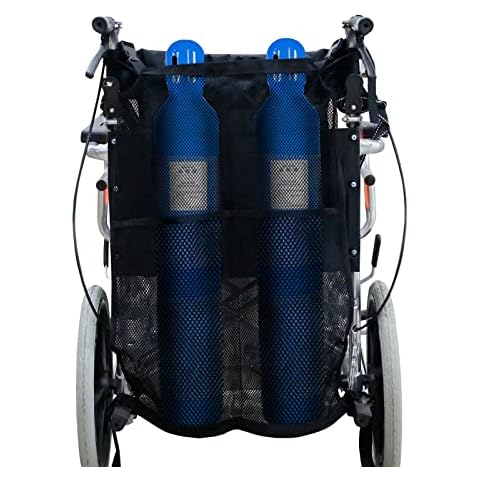 YouLpoet Wheelchair Back Oxygen Cylinder Storage Bag for Travel - Carrier Accessories Bag for Walker, Rollator, Scooter Cover