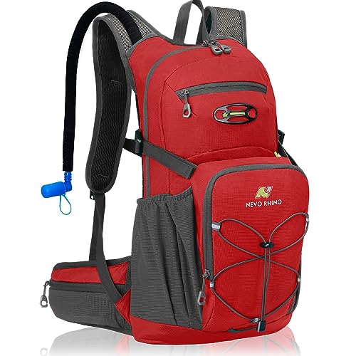 N NEVO RHINO Hydration Backpack, Hydration Pack, Insulated Hiking Backpack with Water Bladder 3L for Hiking Cycling Running Biking Camping
