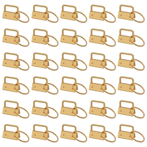 30PCS 1 Inch Key Fob Hardware Kit, Durable Metal Keychain