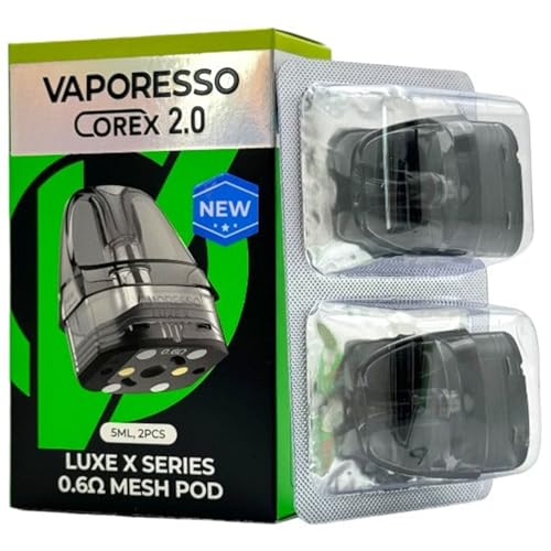 Vaporesso LUXE X Pod 5ml COREX 2.0 - Compatible LUXE XR, XR Max, X Pro, X2-0.3/0.4/0.6/0.8Ω Mesh Coil