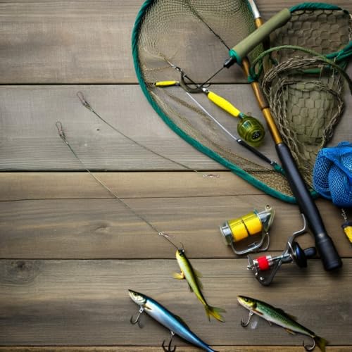 Set de 60 piezas de líderes de pesca con clips y cable de acero miniatura 7