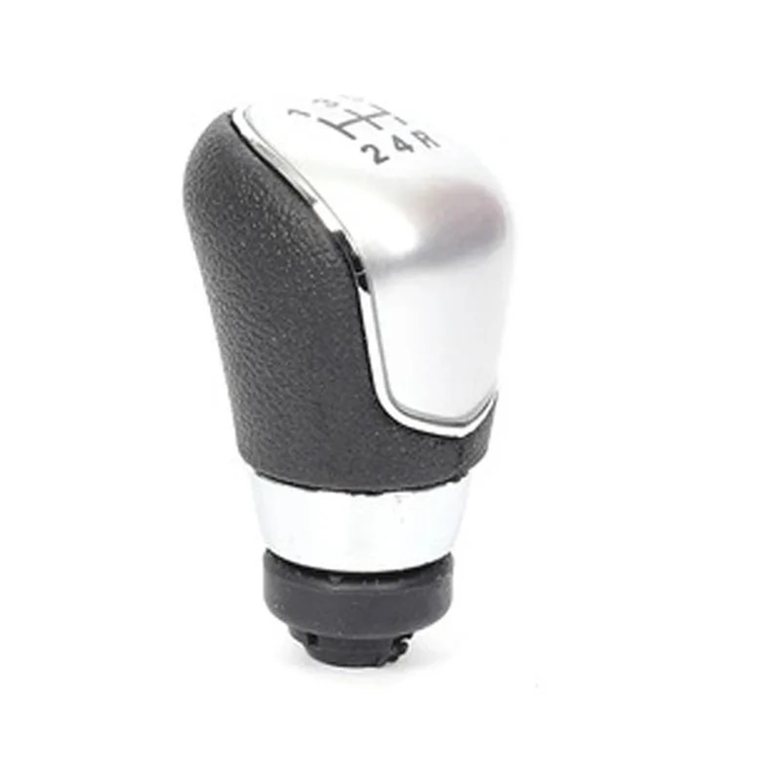 DUFWEHR Shifter Knob for Fiesta 2013 2014 Manual Car Shift Gear Knob Lever Gaitor Boot Cover(5 Speed Silver)