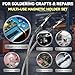 Banatune Magnetic Helping Hands Soldering Tool – 2PCS Flexible Gooseneck Clamps with Strong Magnetic Base, Third Hand Tool for Electronics Repair, PCB Holding and DIY Crafts