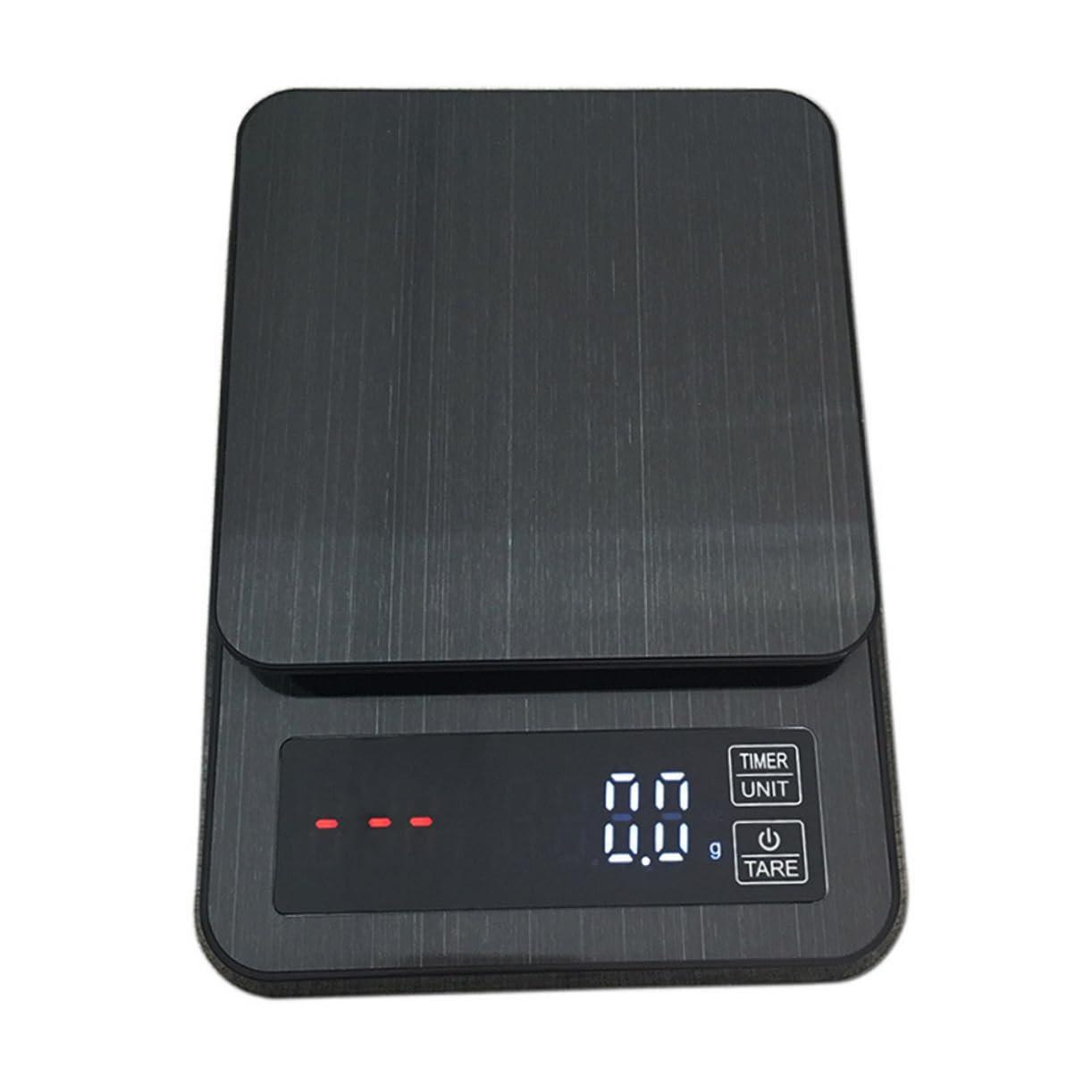 COLLBATH Báscula Electrónica Digital Pantalla Led para Cocina y Café Función Antideslizante con Temporizador, Capacidad 5kg para Cocinar y Hornear