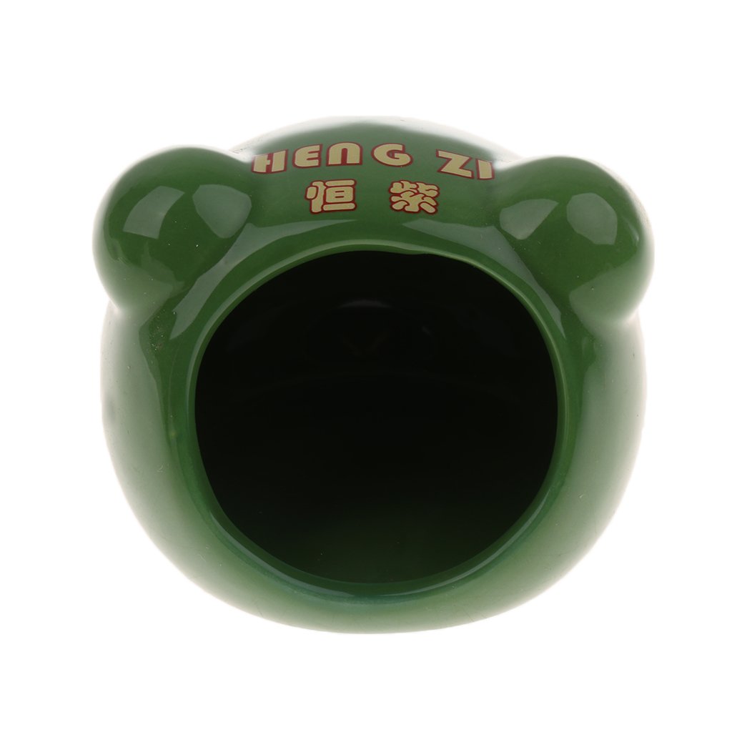 Ceramic Hamster Bird Squirrel Summer Cooling Bed Pet Toy House Nest Green S-picture-24