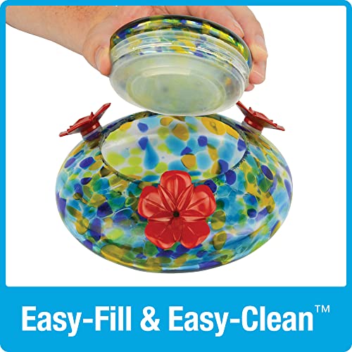 Nature'S Way Bird Products 066422 Ghf7 Hand Blown Illuminated Top Fill Hummingbird Feeder thumb #4