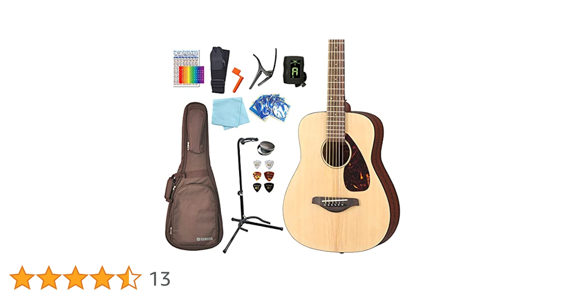 おまけ付き　ヤマハ YAMAHA ミニギター JR2 NT 専用ギグバッグ付属 YAMAHA ミニアコースティックギター 充実15点セット JR2 NT