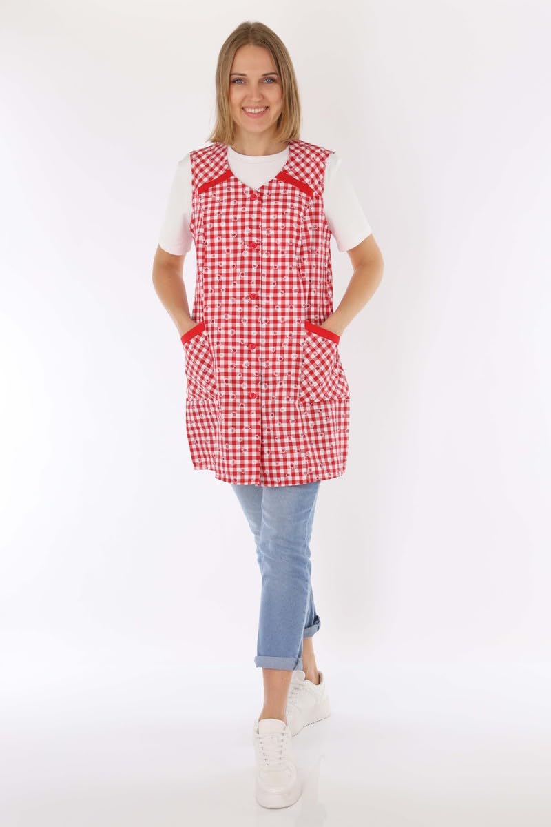 Tablier de cuisine court et coloré sans manches 7/8, Design 7, 42