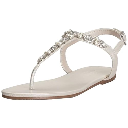 Bridal Sandals With Pearls For Wedding Amazon Com