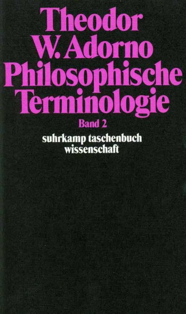 Suhrkamp Verlag Philosophische Terminologie: Zur Einleitung. Band 2