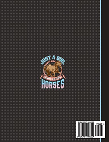 Just a Girl Who Loves Horses Composition Notebook: Sketchbook Art Notebook for School Teachers Stude