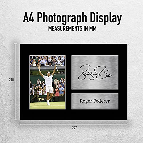 HWC Trading Roger Federer Handtekening Tennis Autograph Printed A4 Afdrukken Display Picture Picture - Afbeelding 3