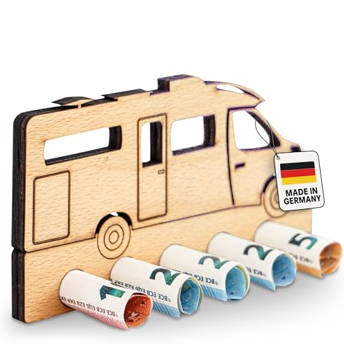 Holz-Wohnmobil Geldgeschenk