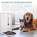 Navaris Automatischer Futterautomat Futterspender mit Timer - 6L Futternapf Automat mit Timer und akustischer Benachrichtigung - für Hund und Katze