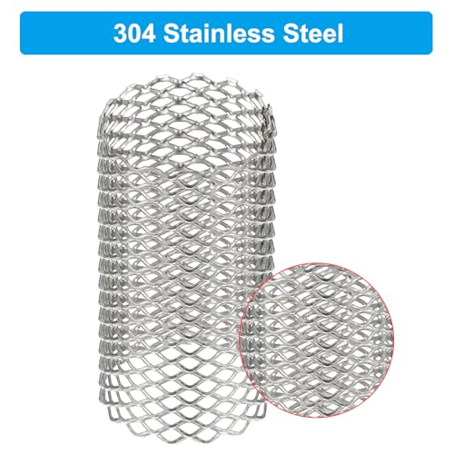 PATIKIL 4 Stück 15mm OD Siebmaschen 27mm H Bildschirm Y-förmiges Siebfilterventil Maschensieb 304 Edelstahl Siebmaschen für Schmutz Pumpe Wasser Öl Trennung