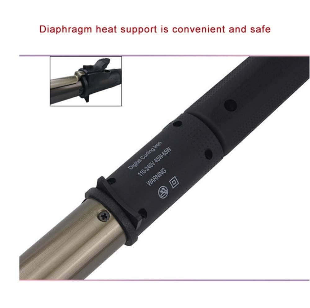 Hair Curler Multifunction Curling Tongs Curling Wand Ceramic Iron Curling Iron Dual Voltage Heat Convient Aux Coiffures Longues Et Courtes des Hommes Et des Femmes,19mm