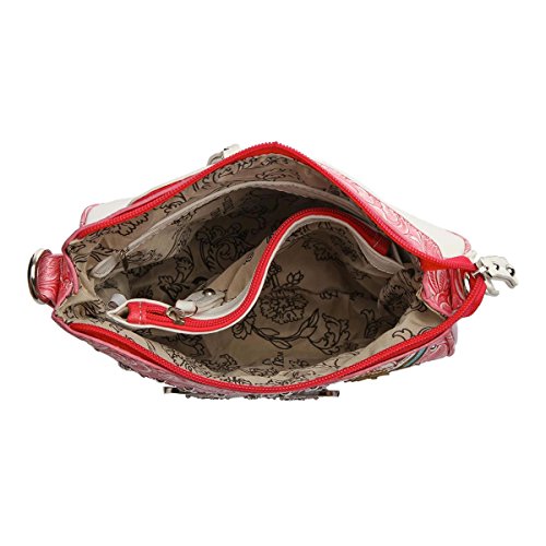 Butterfly Flower Springtime Purse Women Clutch Western CCW Rhinestone Crossbody Handbags With Mini Wallet4