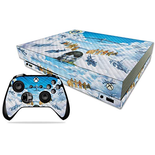 MightySkins Carbon Fiber Skin for Microsoft Xbox One X - Plains Medicine | Protective, Durable Textured Carbon Fiber Finish | Easy to Apply, Remove, and Change Styles | Made in The USA
