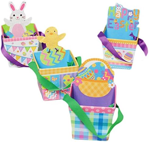 Easter Boxes, Small Square 3.75" X 3.75" (Set of 4)