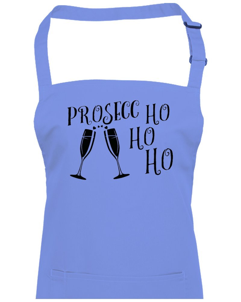 FatCuckoo PROSECC HO HO HO- Funny Christmas Prosecco Loving Unisex Adult Apron From