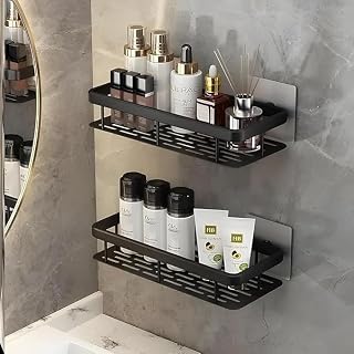 DEALDASH 1 PES Self-Adhesive Multipurpose Bathroom Shelves | Space-Saving Storage Organizer Racks for Bathroom and Kitchen... Price In India