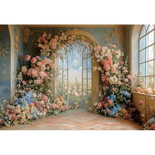 Fondo Fotográfico Floral 10x7ft Baocicco miniatura 1