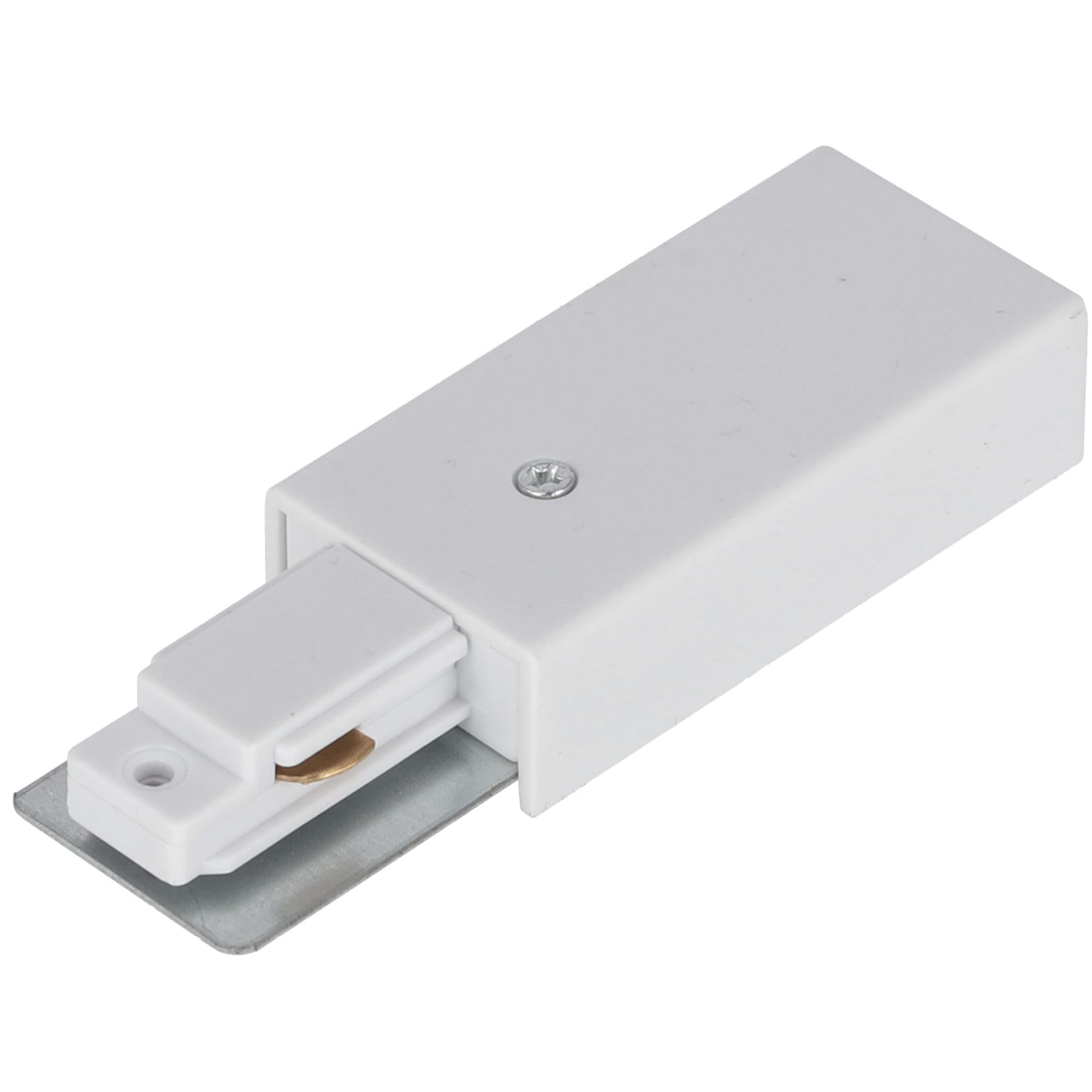 EDO - System SEVA - Zasilacz Natynkowy do Szynoprzewodu Sufitowego Biały - Zasilanie Końcowe do Szyny Oświetleniowej 1-fazowej max. 600W LED - SEVA Power White 220-240V, IP20 Oświetlenie Szynowe