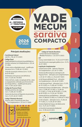 Vade Mecum Saraiva Compacto - 32ª Edição 2026