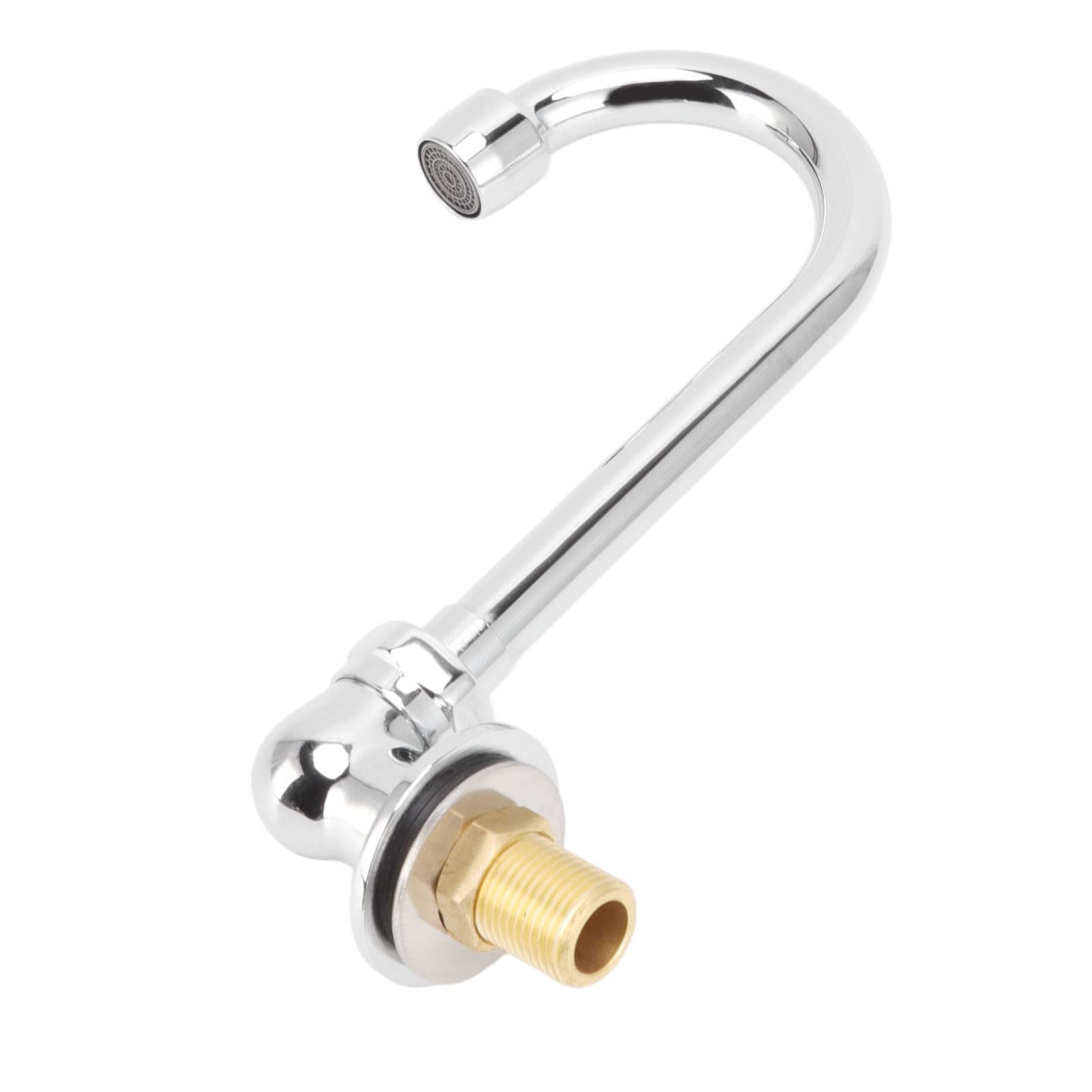 Grifo de Acero Inoxidable con Pedal Rosca G1/2, Grifo de Lavabo con válvula de Rodilla para Montaje en Pared, Ideal para hospitales, Laboratorios y baños.