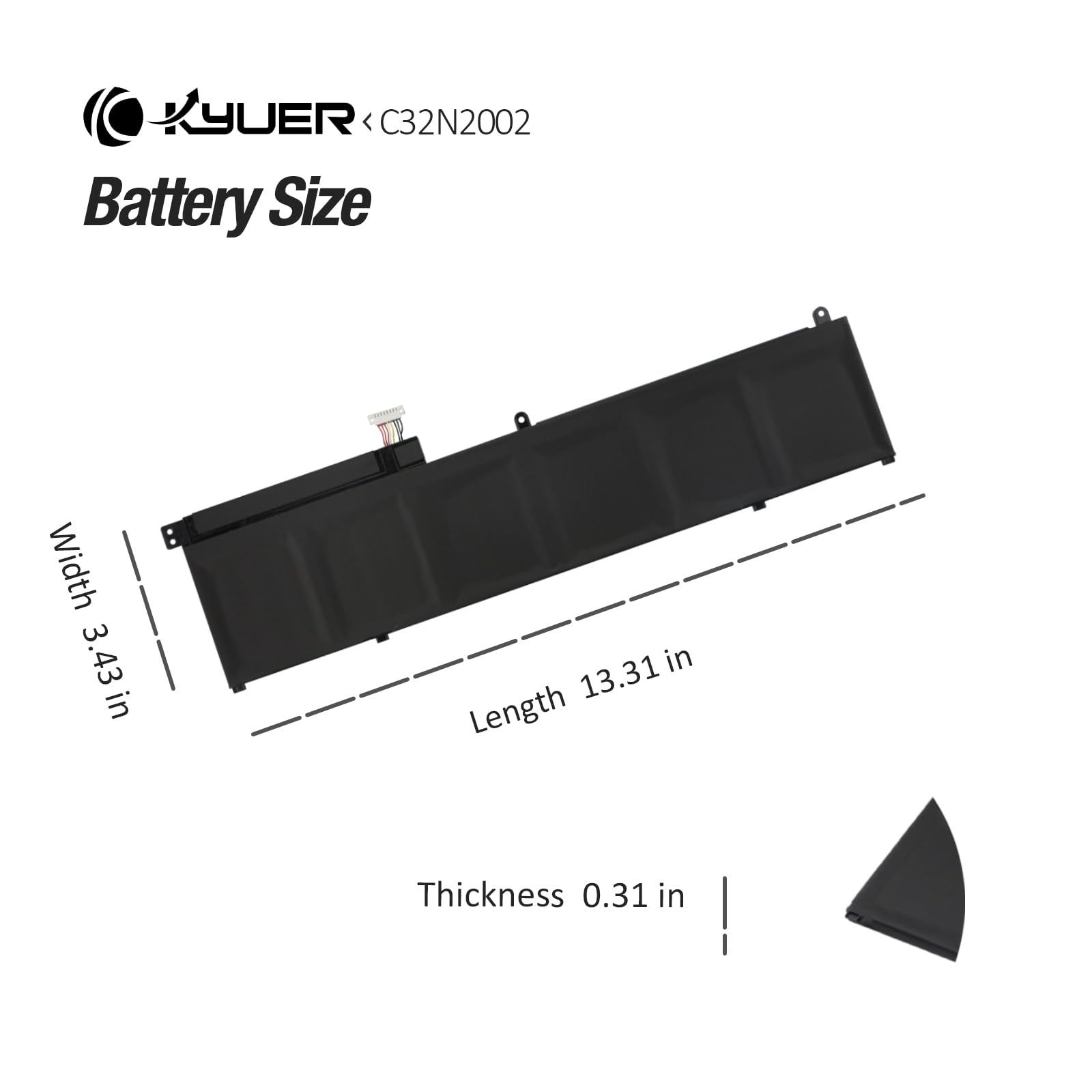 96Wh C32N2002 Laptop Batteria per Asus ZenBook Pro 15 OLED UM535 UM535Q UM535QE UM535QA UM535QH UX535 UX535L UX535LI Flip 15 UX564 UX564EH UX564EI UX564P UX564PH Q538 Q528 Q538E Q528E Q538EI Q528EH