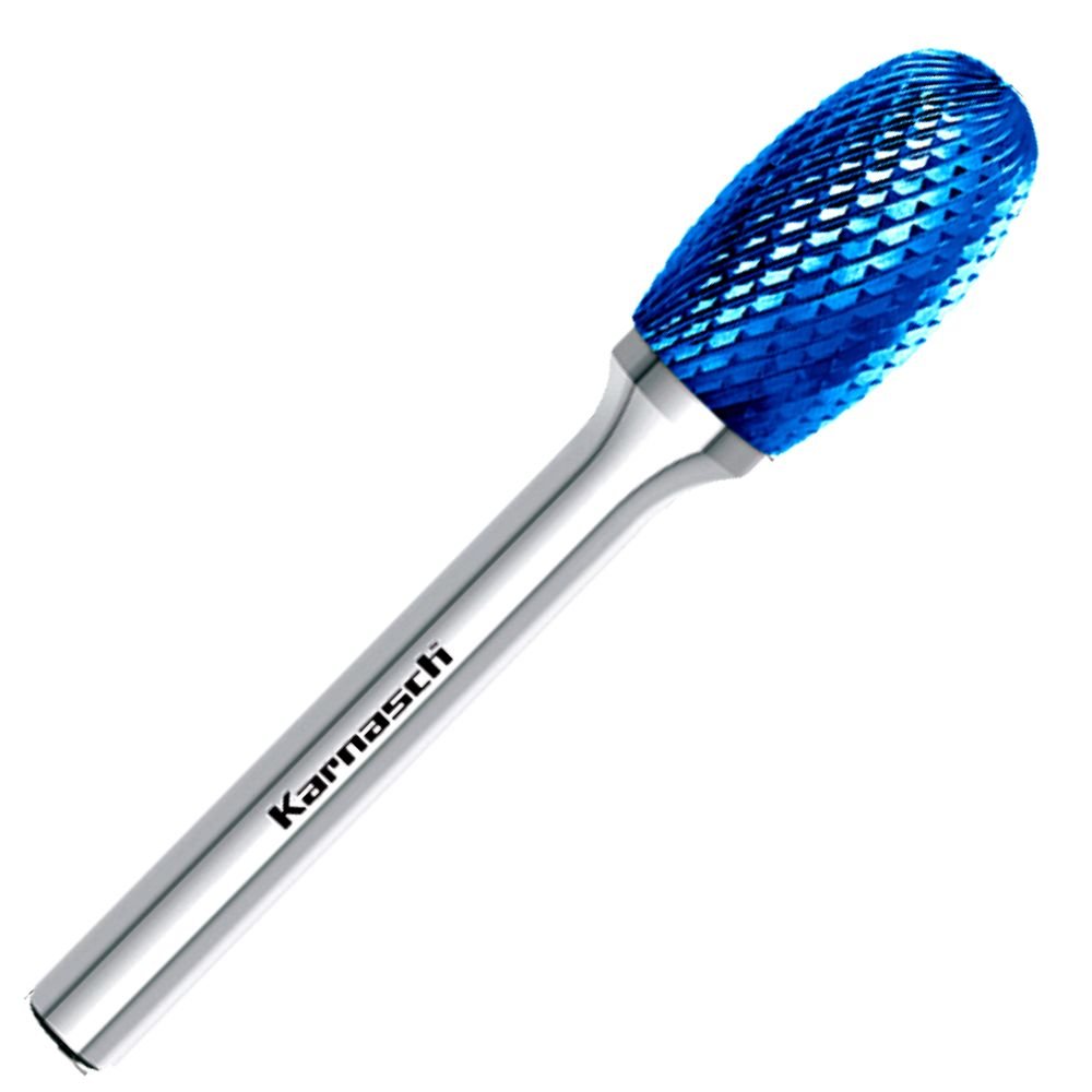 Fresa A Punta Quadra In Carburo 6mm - Per CNC, Acciaio Inox E Leghe Dure, Rivestimento AlTiN