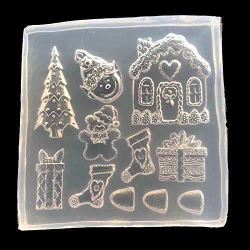 3pezzi Stampi per Ciondoli Natalizi Silicone