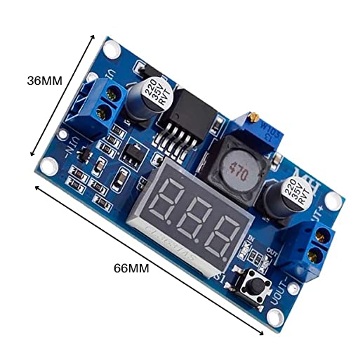 Regulador De Tensão Lm2596 3a Step Down Com Display Voltimetro - Para Arduino