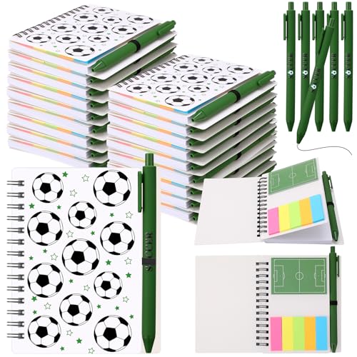 Resurhang Black & White Soccer Notebook & Pen Set