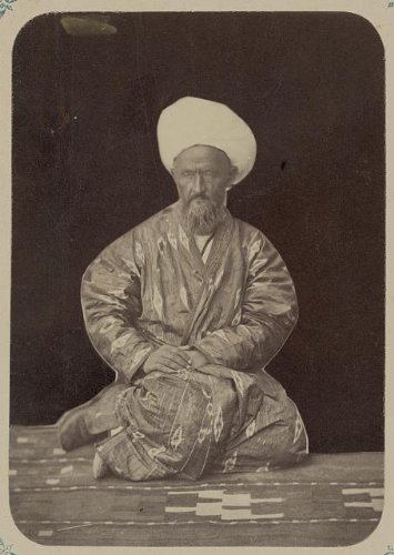 Photo: Mulla Isaa aul'e,Retinue,Kokand Khan,c1865