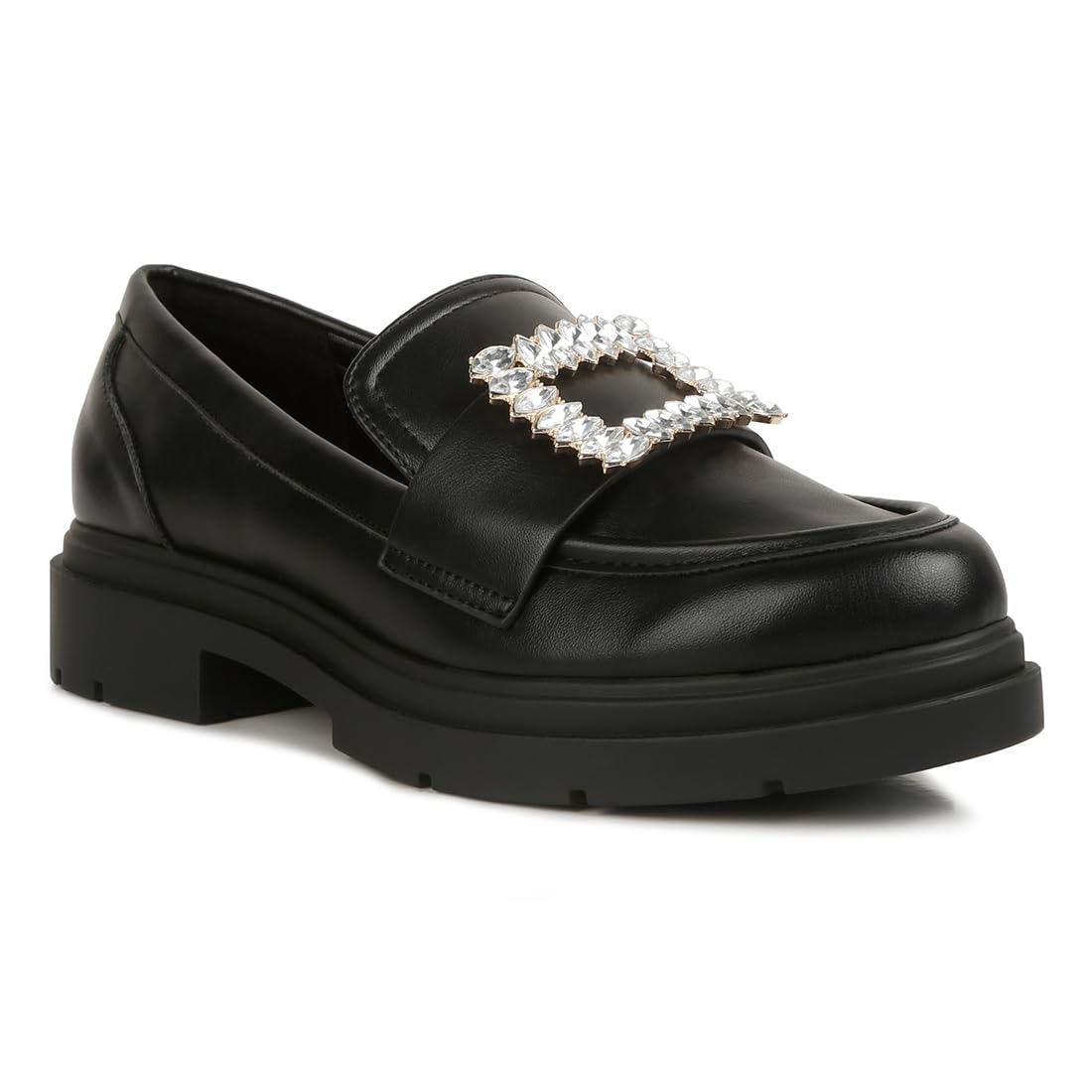 london rag Bossi Loafers with Buckle Embellishment Black-picture-20