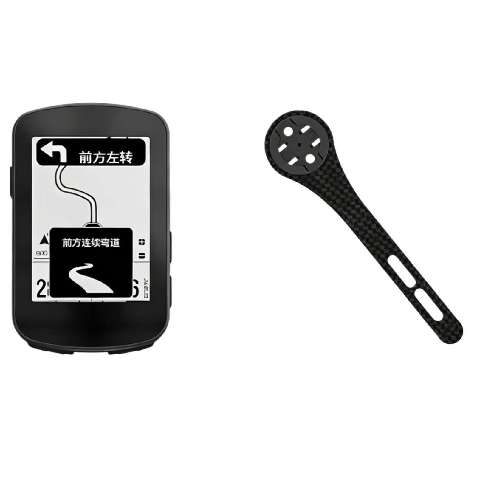 BB35 GPS Bike Computer IPX7 impermeable con segmento de navegación y palanca de cambios electrónica(Comp Long Carbon)