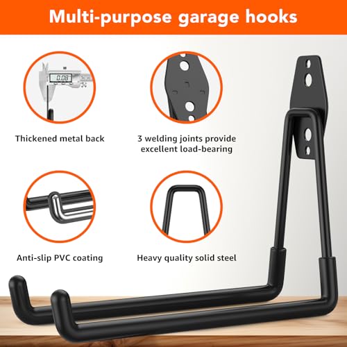 32-Pack-Heavy-Duty-Wall-Mount-Garage-Hooks-Hanging-Storage-For-Ladders-Hoses-Bikes-Garden-Tools-Ropes-For-Yard-Warehouse-Workshop-Shed-Shop