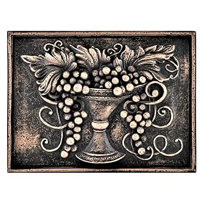 Luxuriant Oil Rubbed Bronze Matte Finish 12i n. x 16 in. Hand Made Metal Backsplash Decorative Mural Plaque Tile (1Pcs/Case)
